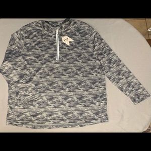 1764 Men’s 2XL Grey-Camo Golf Pullover. Brand New, W/Tags.